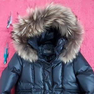 Mackage black puffer jacket xs